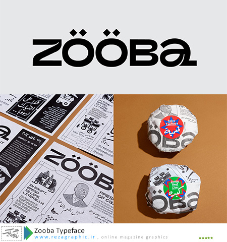 فونت انگلیسی - Zooba Typeface
